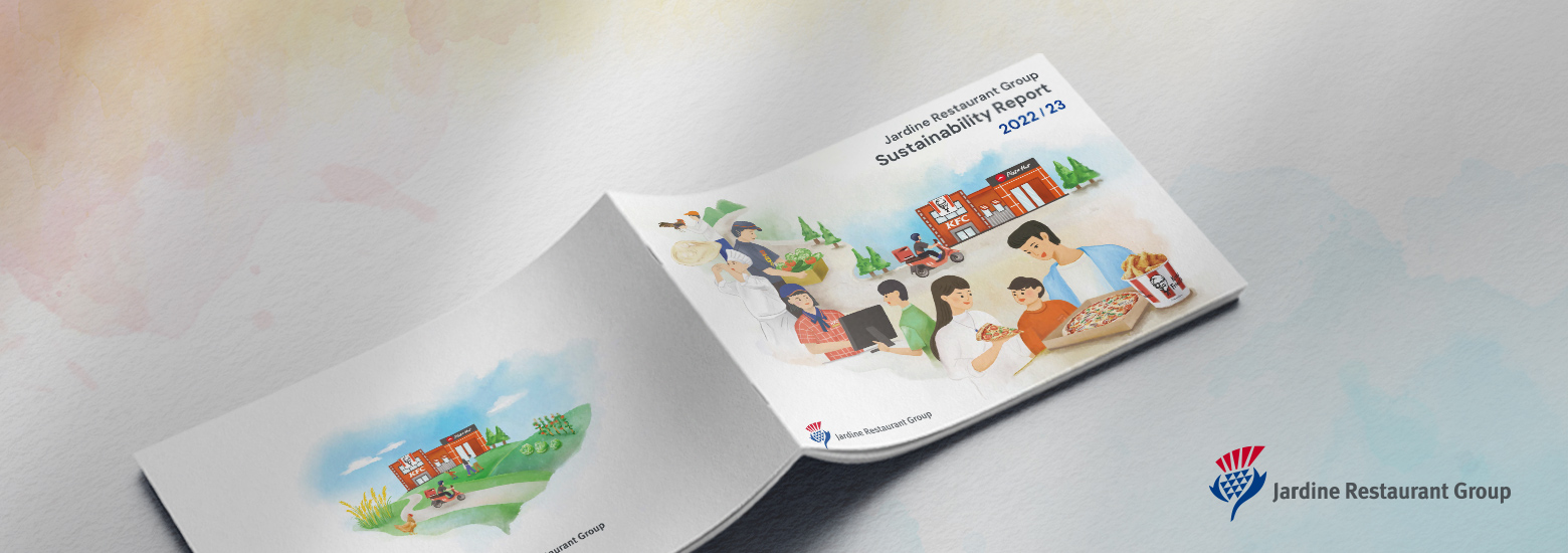 怡和餐飲集團 2022/23 ESG 報告書電腦版主視覺