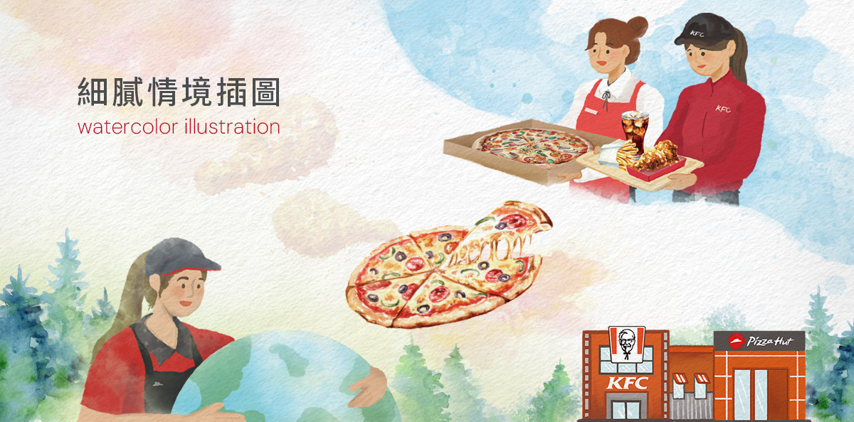 【怡和餐飲集團 2022/23 ESG 報告書】 設計優勢介紹 - 細膩情境插圖-電腦版