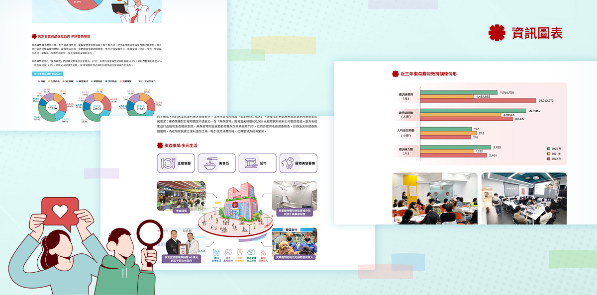 【東森得易購 ESG 網站】設計優勢介紹 -  資訊圖表設計-電腦版