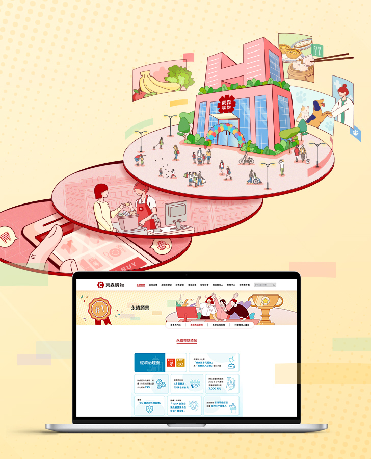 東森得易購 ESG 網站手機版主視覺