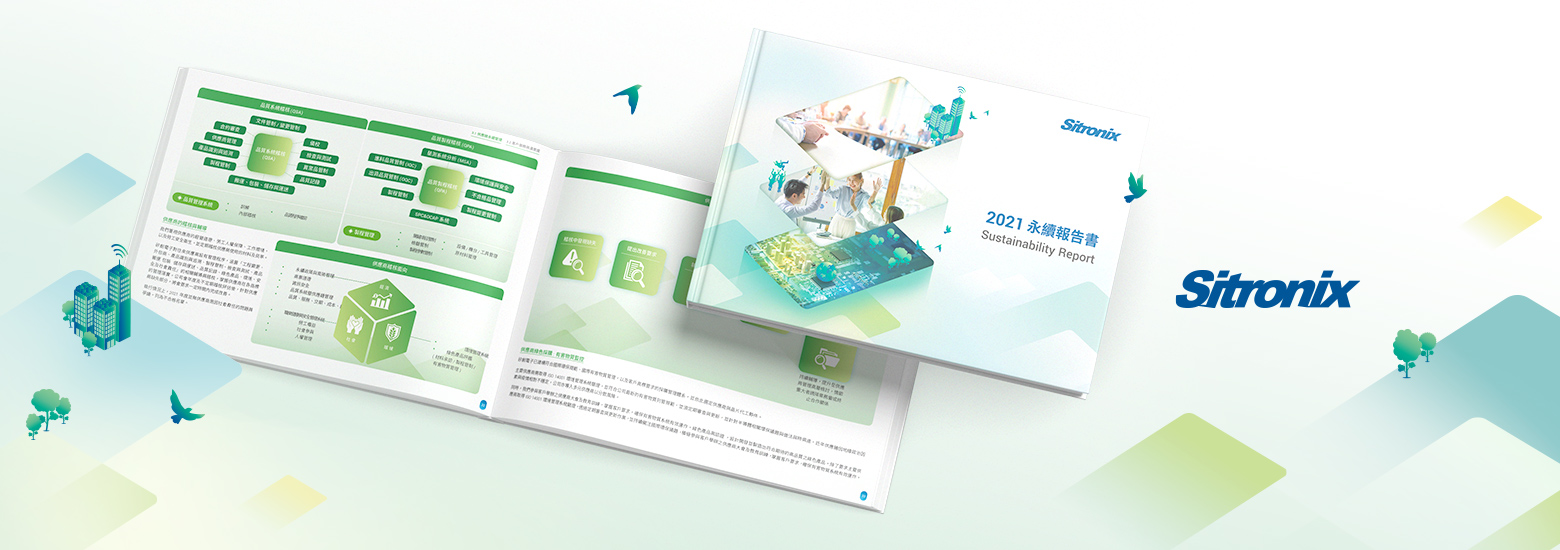 矽創電子 2021 ESG 報告書電腦版主視覺