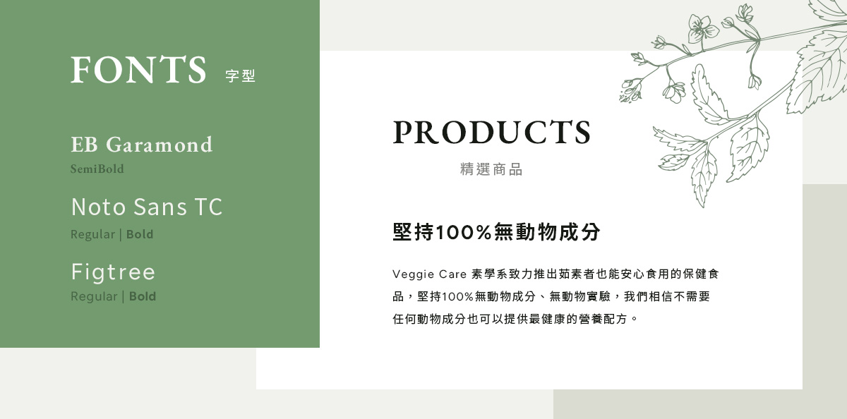 【Veggie Care 素學系】設計優勢介紹 - 字型選用-電腦版