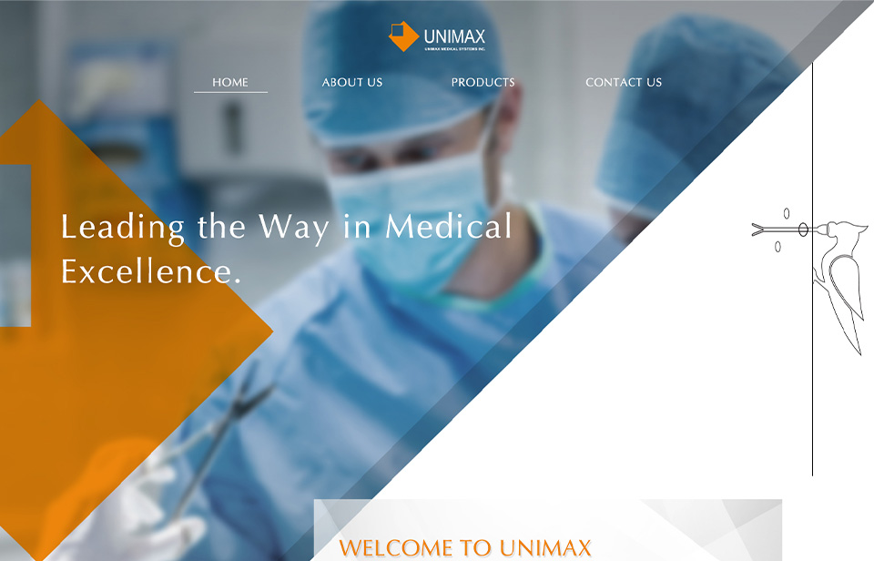 【UNIMAX MEDICAL】網站設計介面