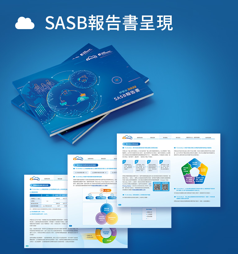 【伊雲谷 2022 ESG/SASB 報告書】設計優勢介紹 - 風格延續的SASB報告書設計-手機板